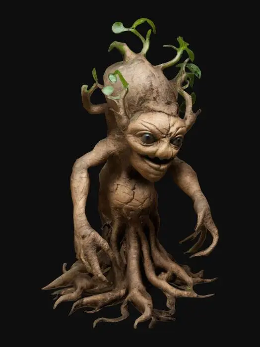 3D model for mandrake root monster