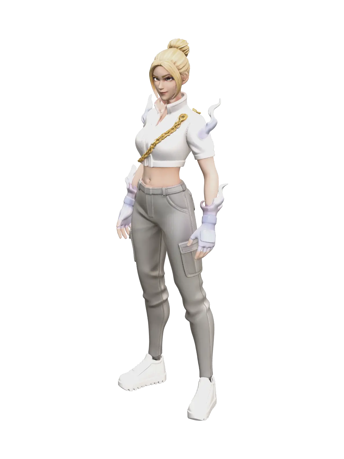 Aura Fortnite 3D model, vytvořený pomocí AI