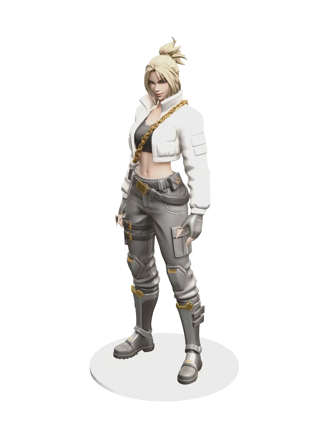 Stylized Aura Fortnite 3D model, vytvořený pomocí AI