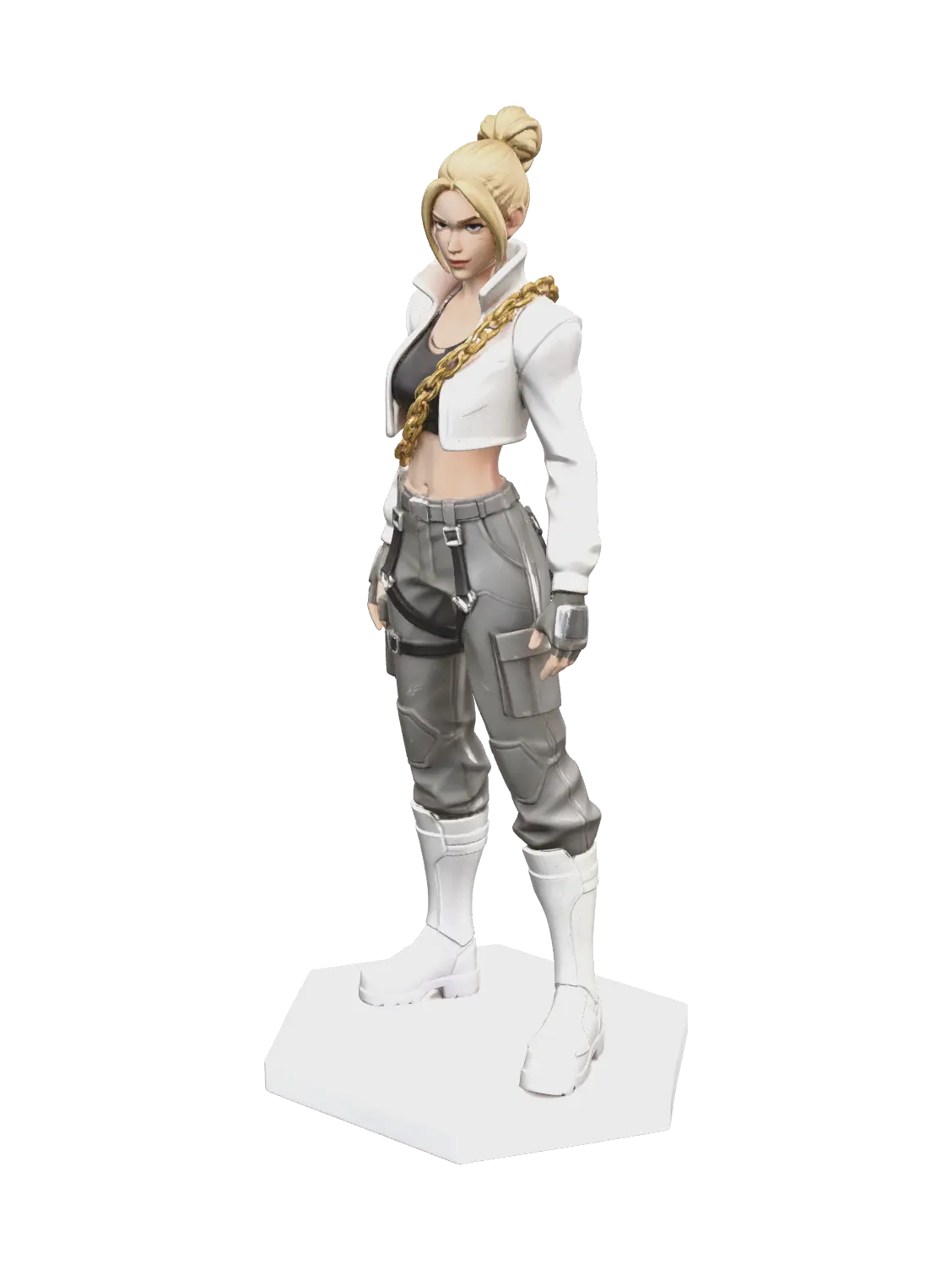 Ornate Aura Fortnite 3D model, vytvořený pomocí AI