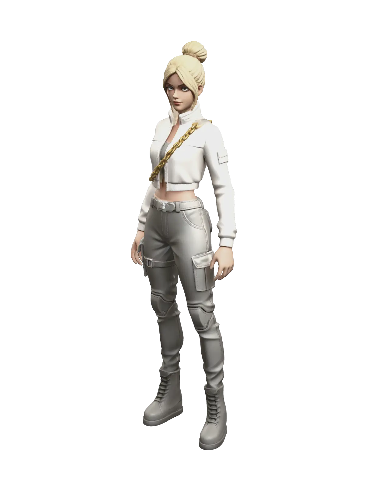 Fantasy Aura Fortnite 3D model, vytvořený pomocí AI