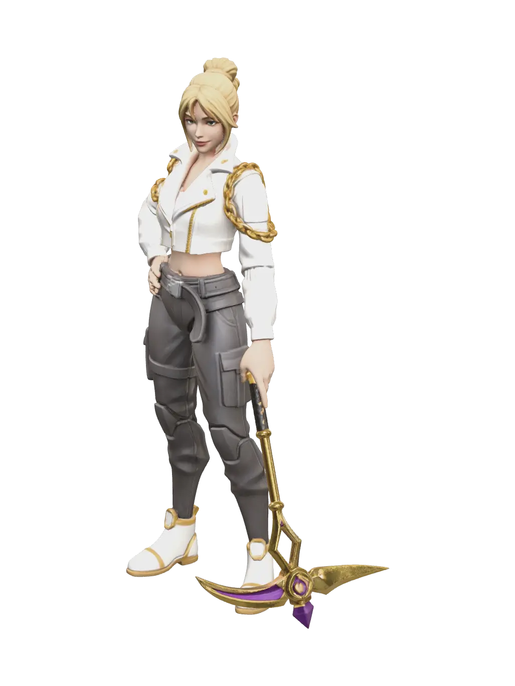 Ornate Aura Fortnite 3D model, vytvořený pomocí AI
