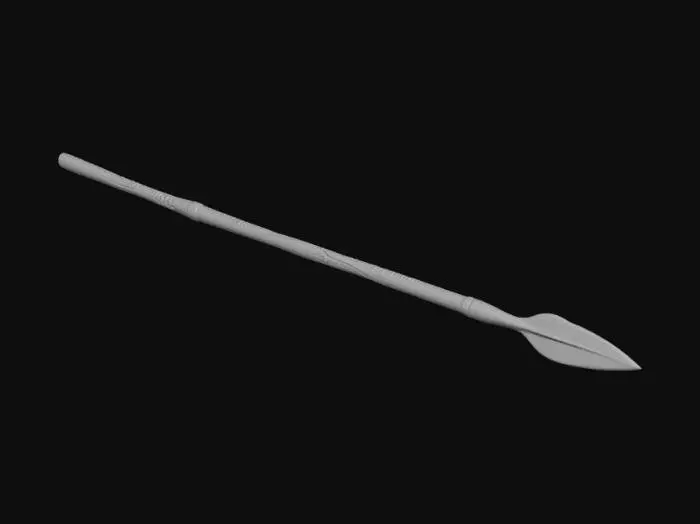 3D model for spearwithout texture javelin