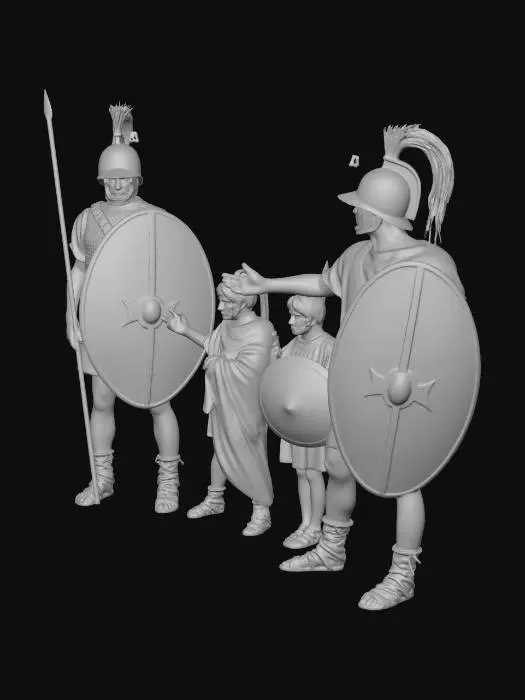 3D model for Ptolemaic oval shield egypt ptolomaic