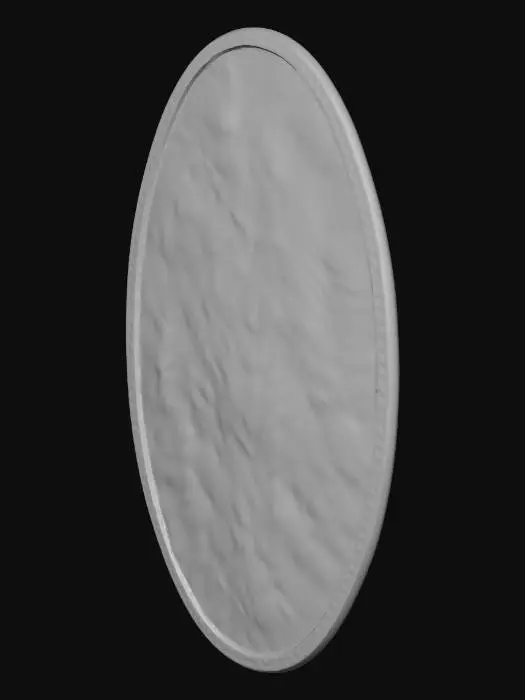 3D model for Oval Cowhide shield