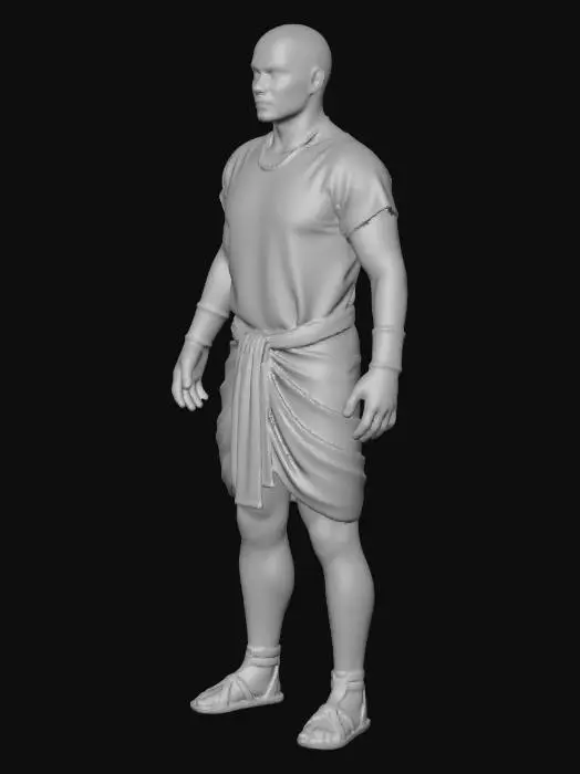 3D model for Kushite man