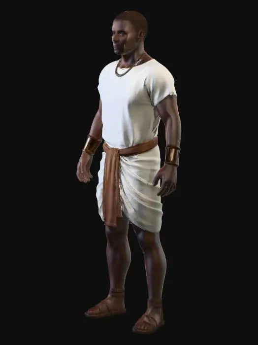 3D model for Kushite man