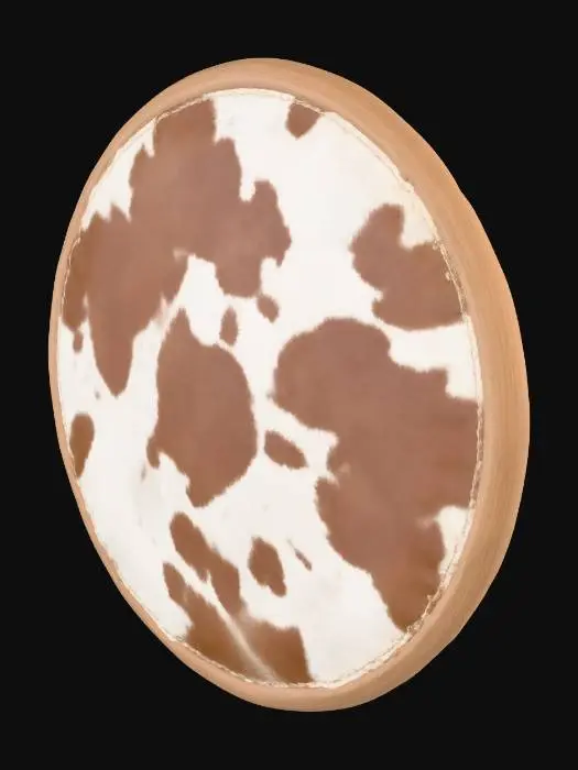 3D model for round cowhide shield.