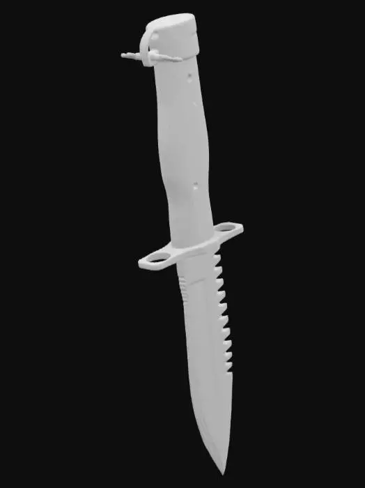 3D model for combat knife military 