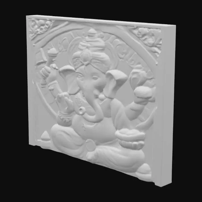 3D model for Ganesha Relief Art
