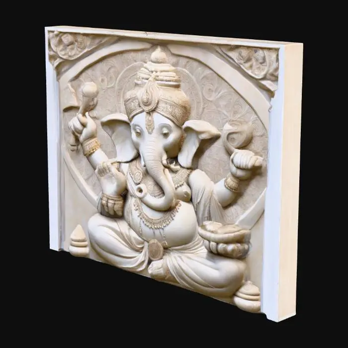 3D model for Ganesha Relief Art