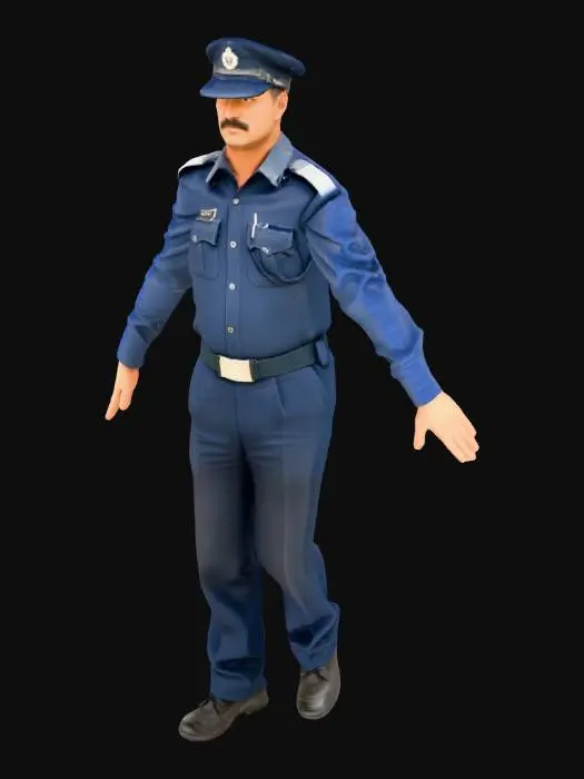 3D model for Officer Standing Tall