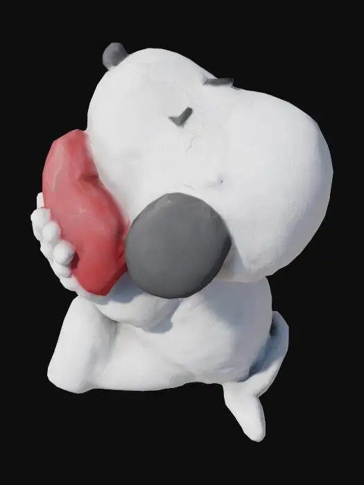3D model for Snoopy's Heart Hug