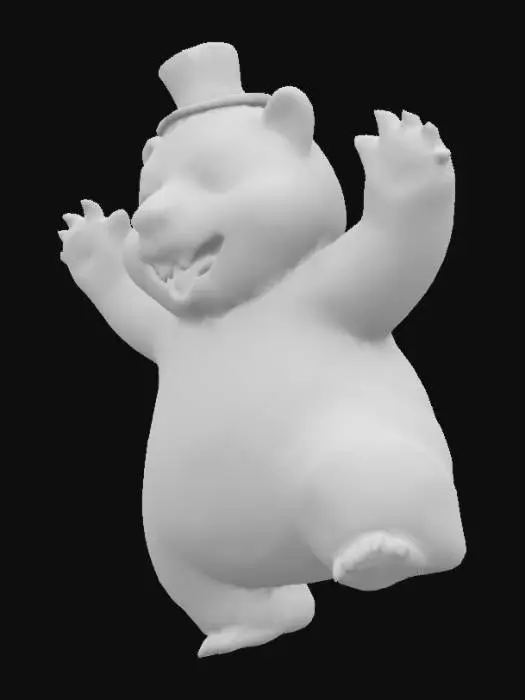 3D model for Rainbow Top Hat Wombat