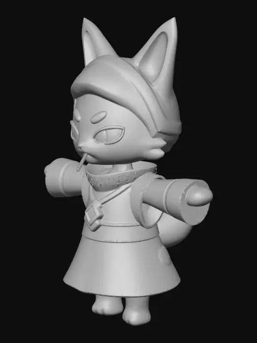 3D model for Cat smoking