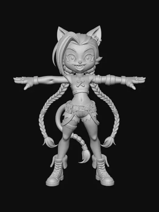 3D model for Azure Whisker Warrior