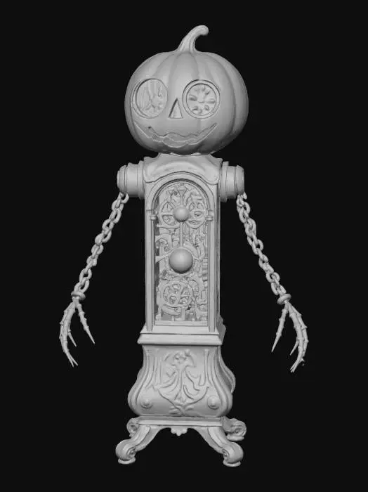 3D model for Pumpkin Timekeeper, #Halloween2025#