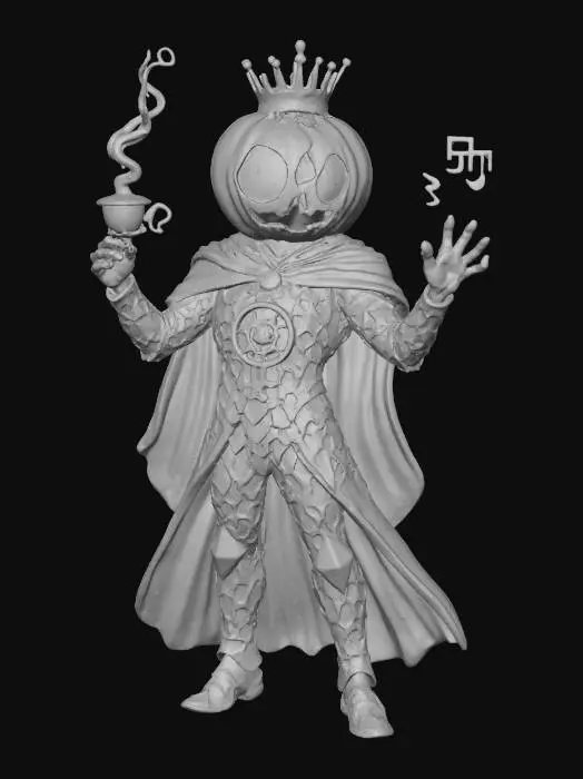 3D model for Celestial Pumpkin King, #Halloween2025#
