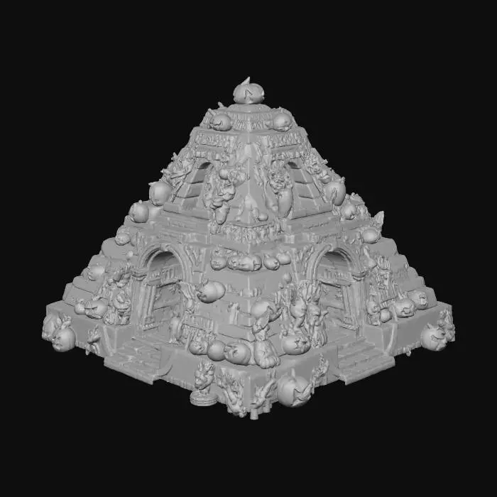 3D model for Pumpkin Pyramid, #Halloween2025#