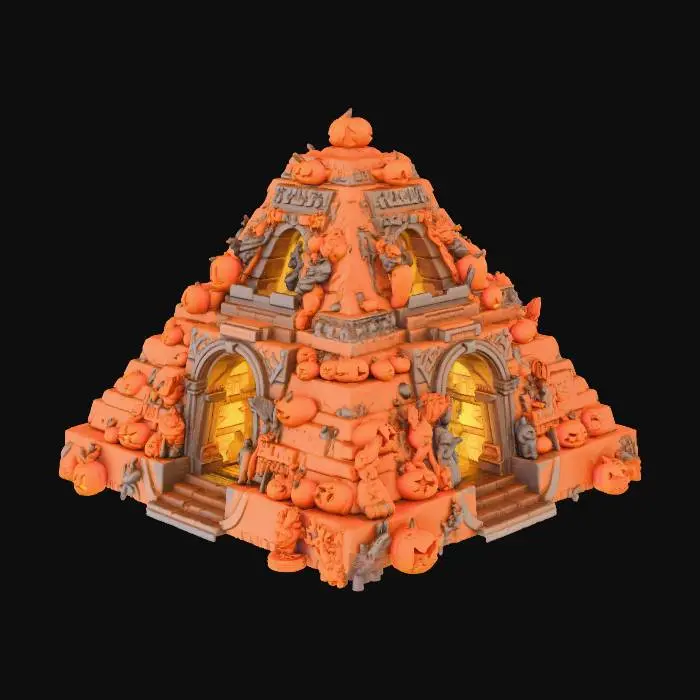 3D model for Pumpkin Pyramid, #Halloween2025#