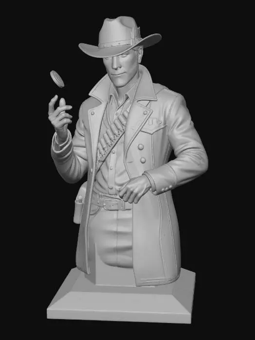 3D model for Gambler at Dusk