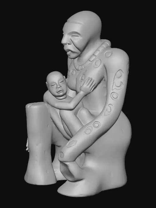 3D model for Embrace of Tradition