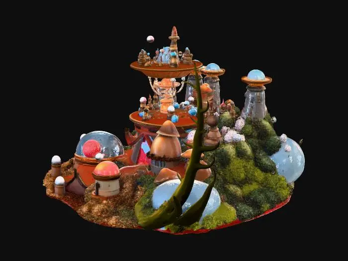 3D model for Lunar Oasis