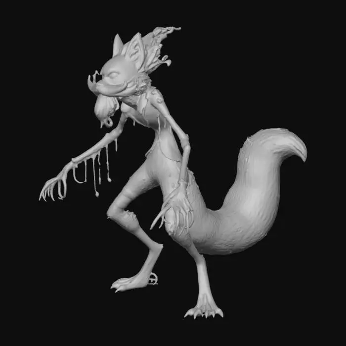3D model for Flame-Tail Beast