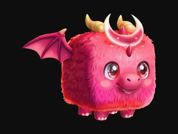 3D model for Lunar Fluff Dragon