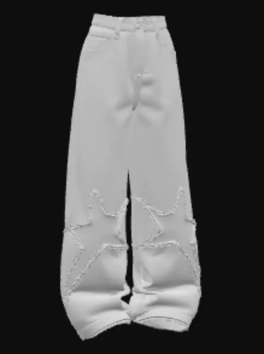 3D model for Starry Denim Flares