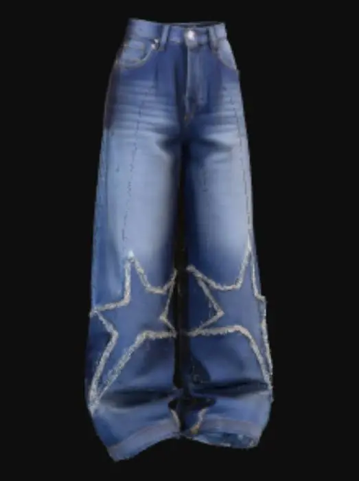 3D model for Starry Denim Flares