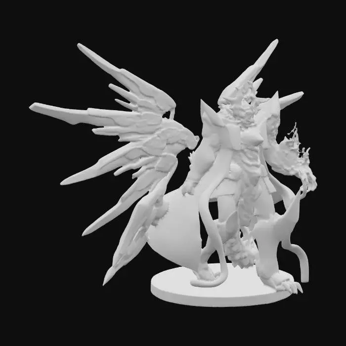 3D model for Mecha Phoenix Warrior