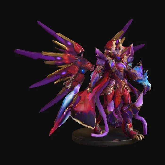 3D model for Mecha Phoenix Warrior
