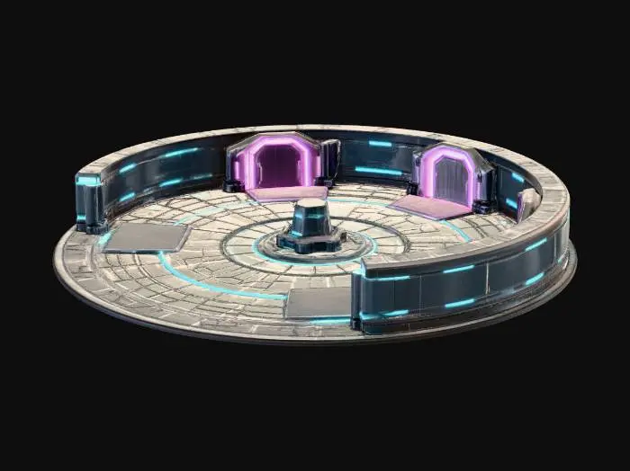 3D model for space hub