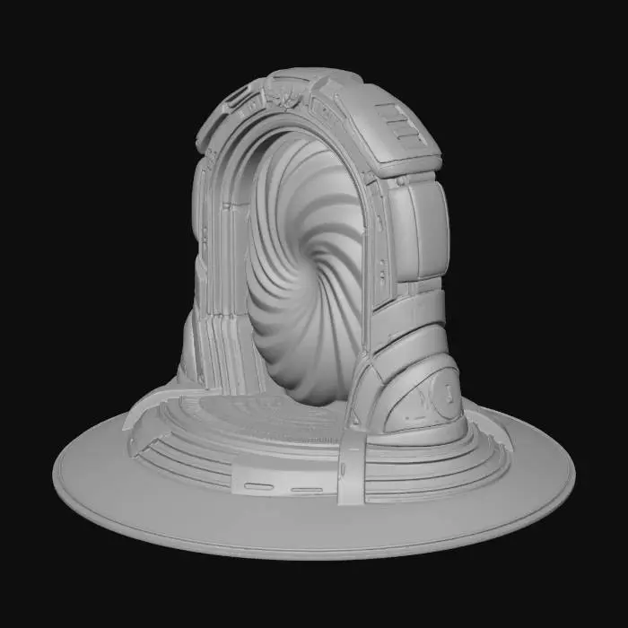 3D model for space portal