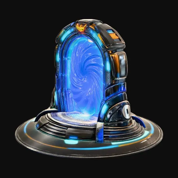 3D model for space portal