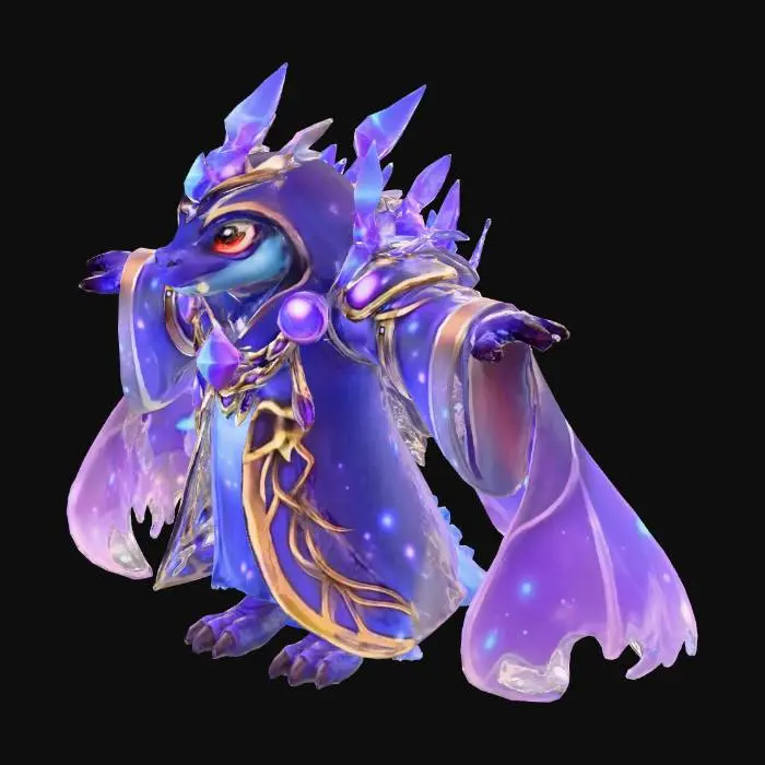 3D model for Celestial Lizard Mage