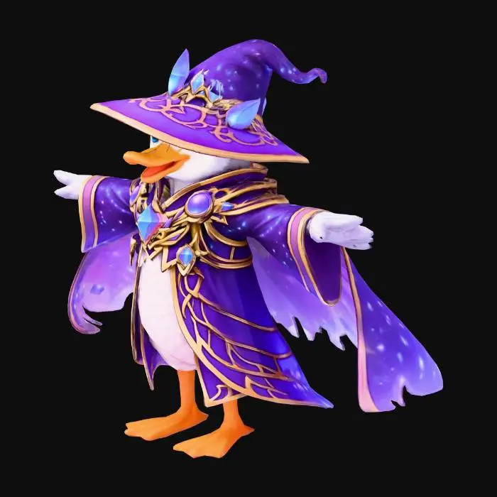 3D model for Wizard Duck