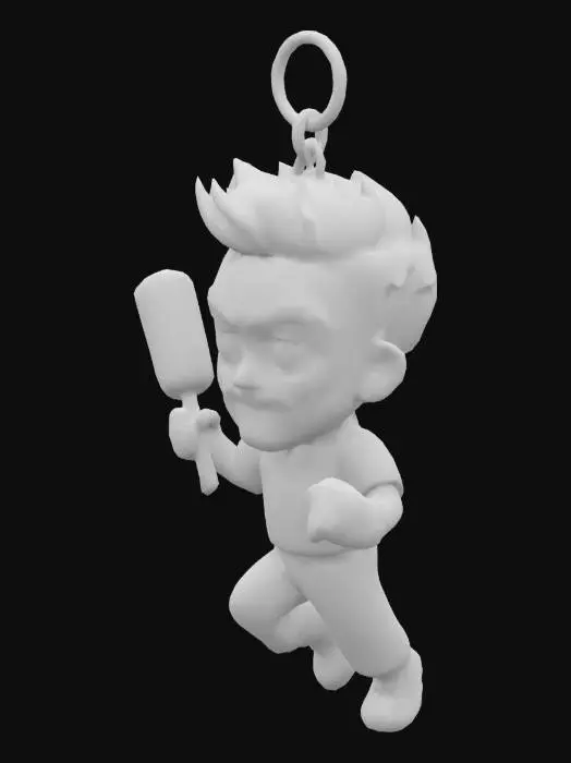 3D model for Cricket Hero Keychain