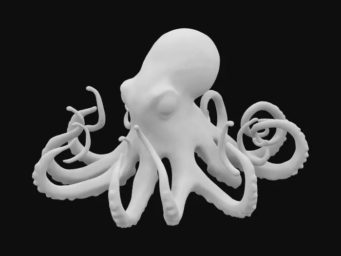 3D model for A photorealistic model of an Octopus