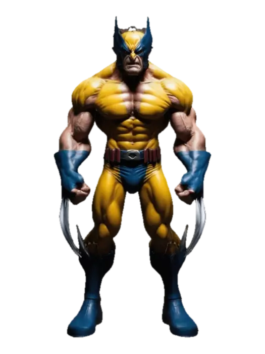 Wolverine - Marvelcomics 3D model, vytvořený pomocí AI