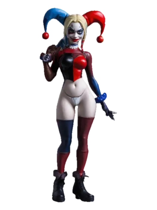 Harley Quinn - Dc 3D model, vytvořený pomocí AI