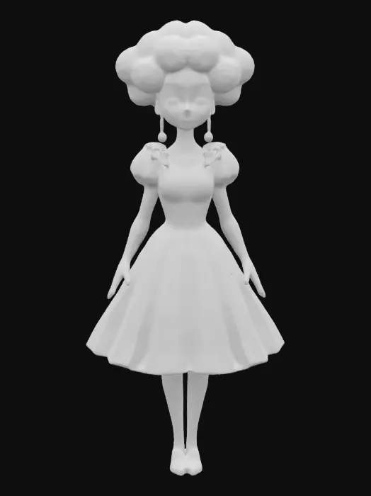 3D model for Black Girl Barbie