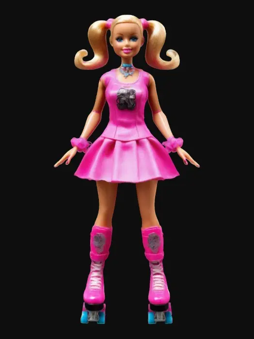 3D model for Rolle skate Barbie