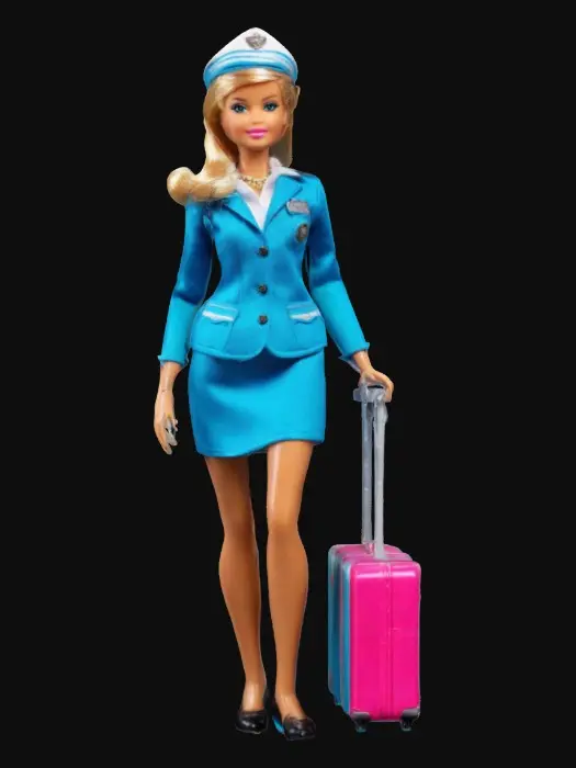 3D model for Air Stewardess  Barbie
