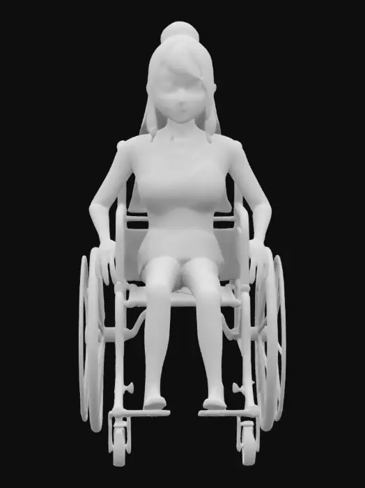 3D model for Disabled Barbie