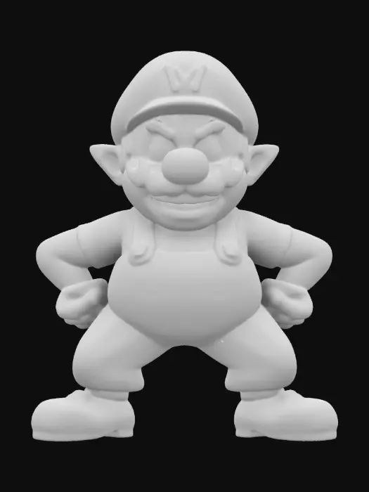 3D model for Wario from Mario