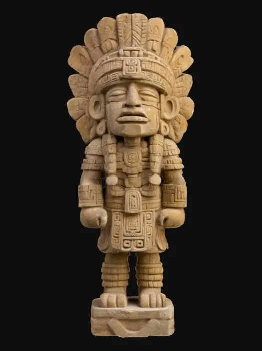 3D model for Mayan Stone Warrior