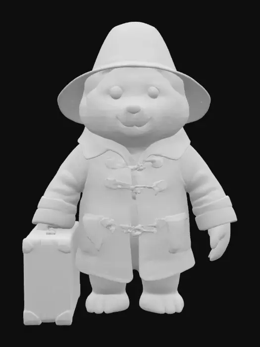 3D model for [LONDON] Paddington Bear, wearing a Union Jack hat , #AroundTheWorld#