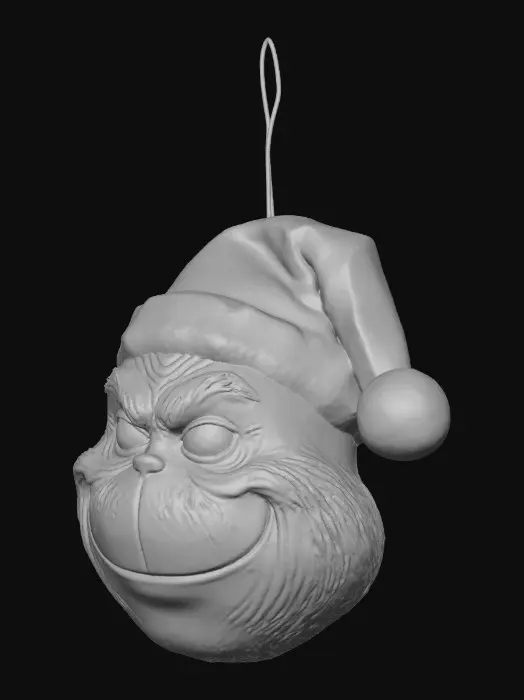 3D model for Grumpy Holiday Ornament, #Christmas2025#